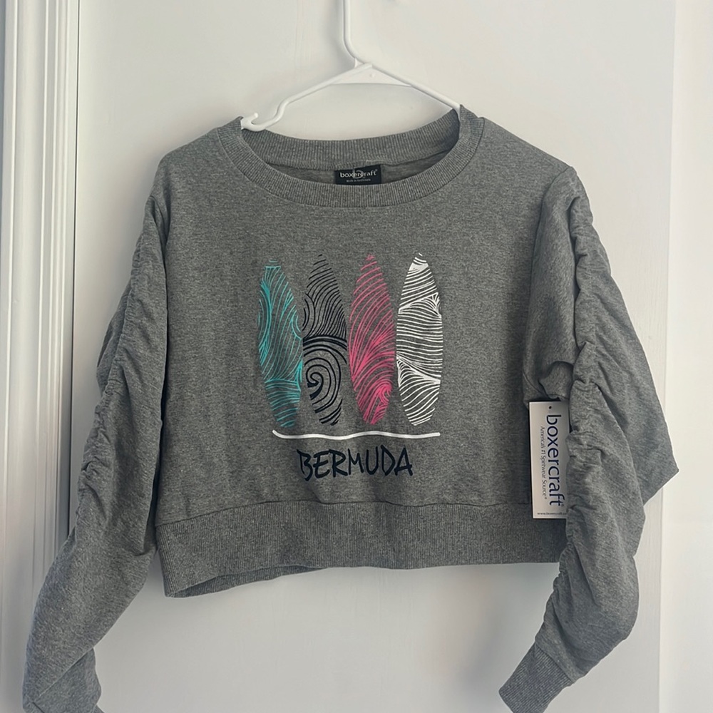 ‼️NWT‼️ Boxercraft Bermuda Cropped Crewneck